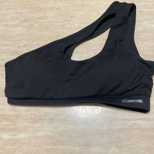 Cross body sports bra